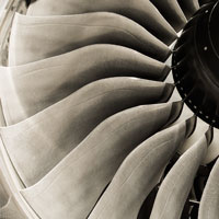 Jet engine titanium fan blades