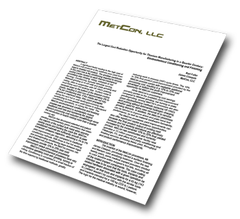 Paper explaining the MetCon Process